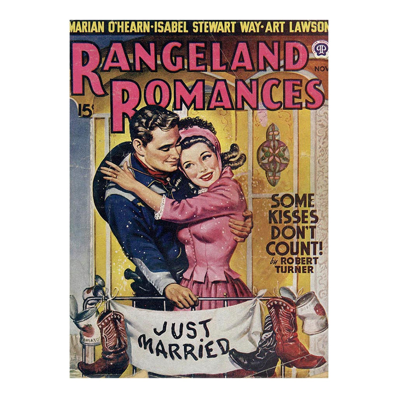 Rangeland Romances Pulp Fiction Jigsaw Puzzle