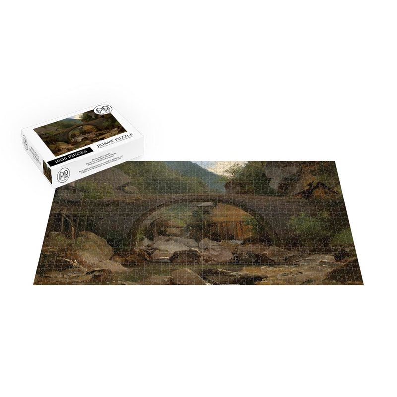 Mountain Stream in the Auvergne Jigsaw Puzzle