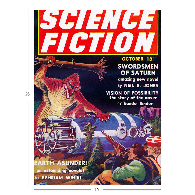 Swordsmen Of Saturn Pulp Fiction Jigsaw Puzzle