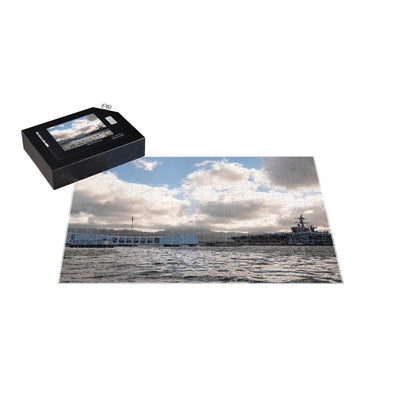 The Nimitz-class aircraft carrier USS Carl Vinson arrives in Pearl Harbor Jigsaw Puzzle