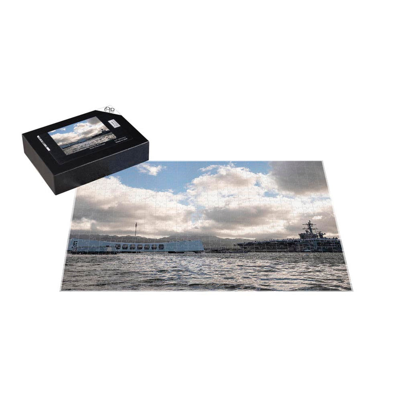 The Nimitz-class aircraft carrier USS Carl Vinson arrives in Pearl Harbor Jigsaw Puzzle