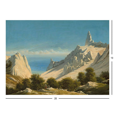 View of Sommerspiret, the Cliffs of Mon Jigsaw Puzzle