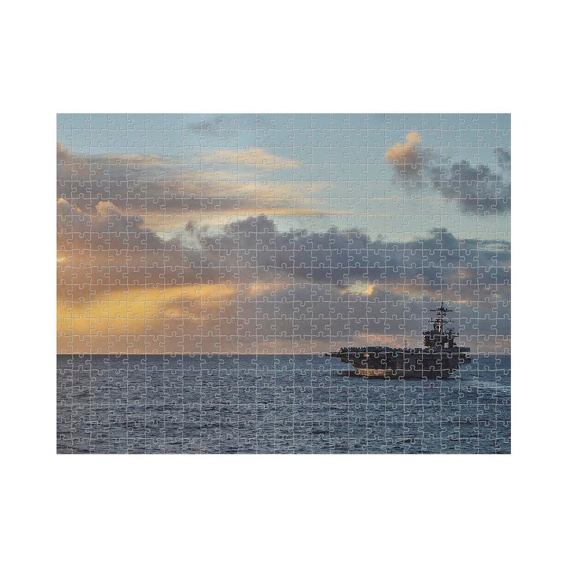 Nimitz-class aircraft carrier USS Carl Vinson transits the Pacific Ocean Jigsaw Puzzle