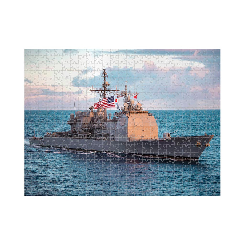 Ticonderoga-class guided-missile cruiser USS Lake Champlain Jigsaw Puzzle
