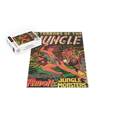 Terrors Of The Jungle Pulp Fiction Jigsaw Puzzle