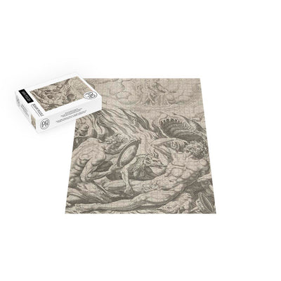 Vision of the Rich Man in Hell Engraving Jigsaw Puzzle