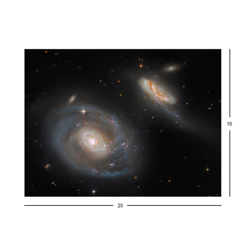 Hubble Captures a Peculiar Galactic Pair Jigsaw Puzzle