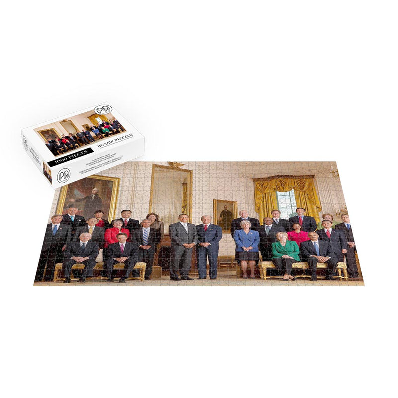 President Barack Obama With Full Cabinet Jigsaw Puzzle