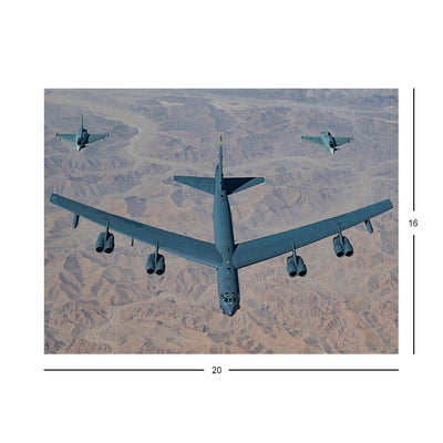 Air Force B-52H Stratofortress And Eurofighter Typhoons Jigsaw Puzzle