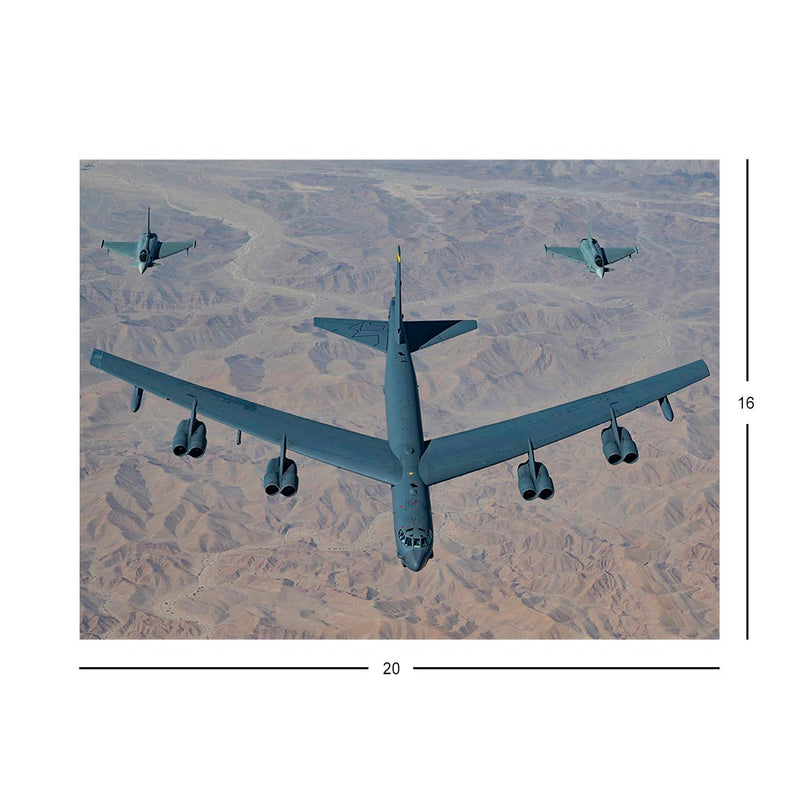 Air Force B-52H Stratofortress And Eurofighter Typhoons Jigsaw Puzzle