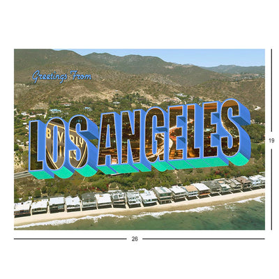Greetings From Los Angeles Postcard Jigsaw Puzzle