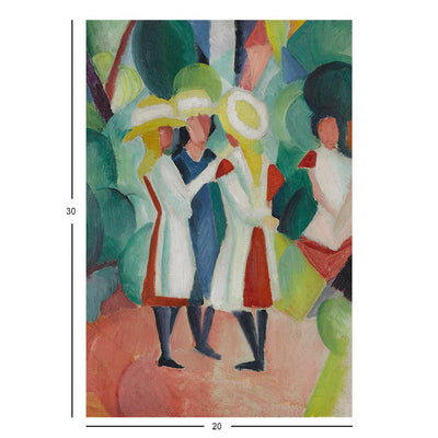 Wikimedia Commons Jigsaw Puzzle of the Day August Macke Painting