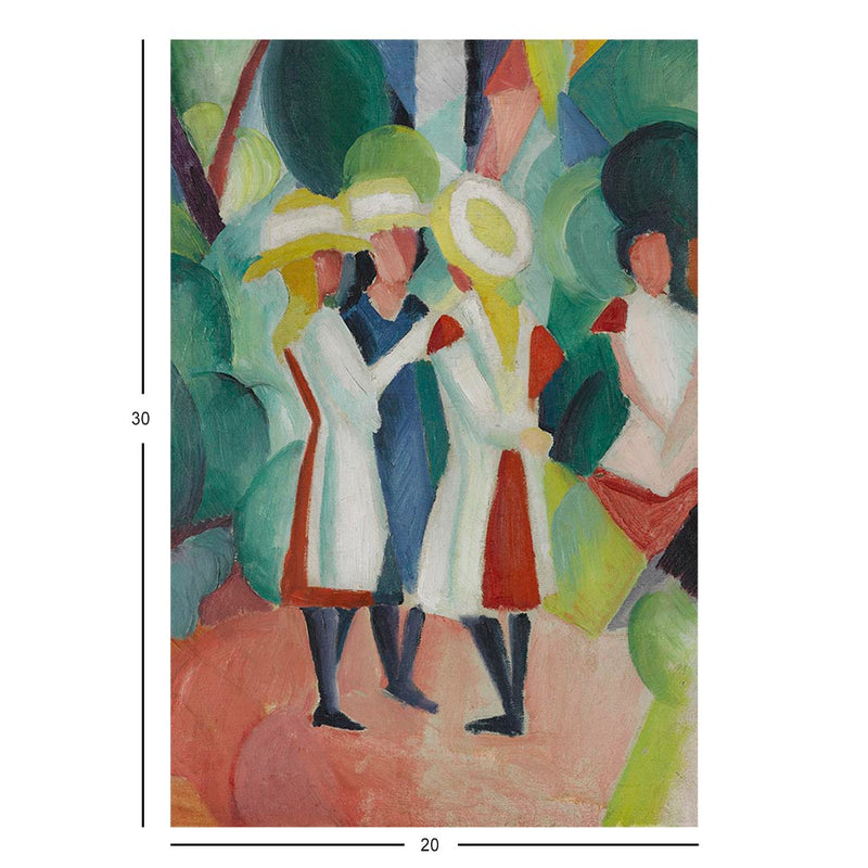 Wikimedia Commons Jigsaw Puzzle of the Day August Macke Painting