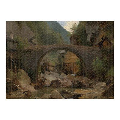 Mountain Stream in the Auvergne Jigsaw Puzzle