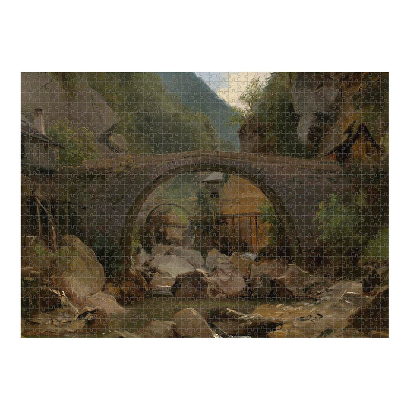 Mountain Stream in the Auvergne Jigsaw Puzzle