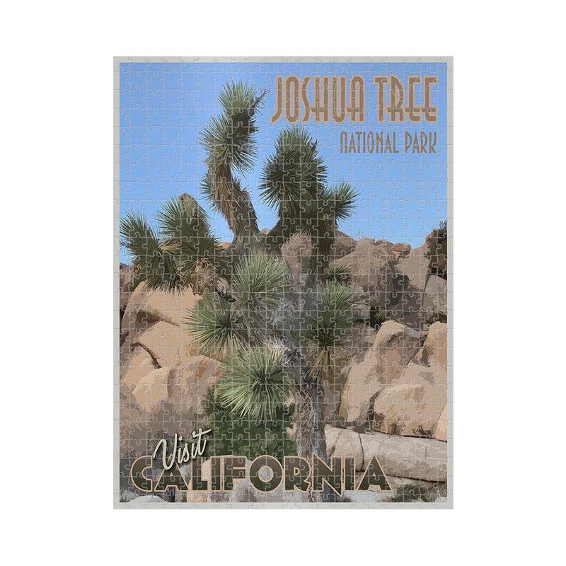 Vintage stylized Joshua Tree National Park Jigsaw Puzzle
