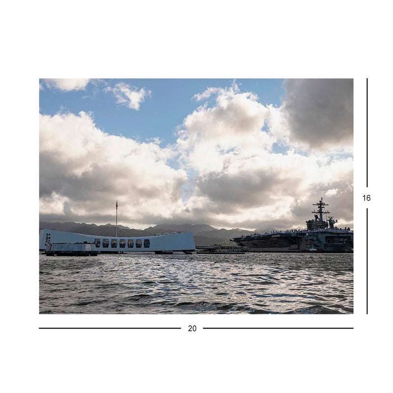 The Nimitz-class aircraft carrier USS Carl Vinson arrives in Pearl Harbor Jigsaw Puzzle