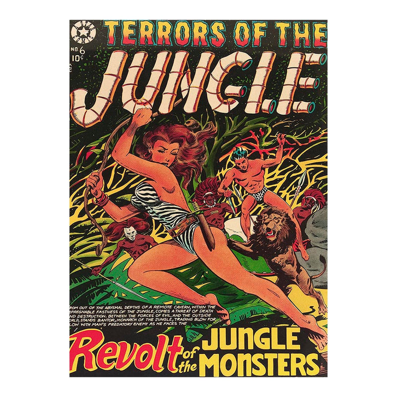 Terrors Of The Jungle Pulp Fiction Jigsaw Puzzle