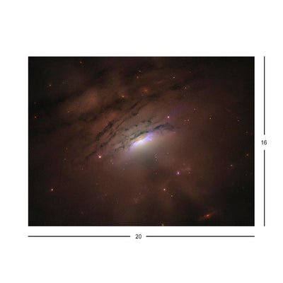 Shadow Rays from Galaxy IC 5063 Jigsaw Puzzle