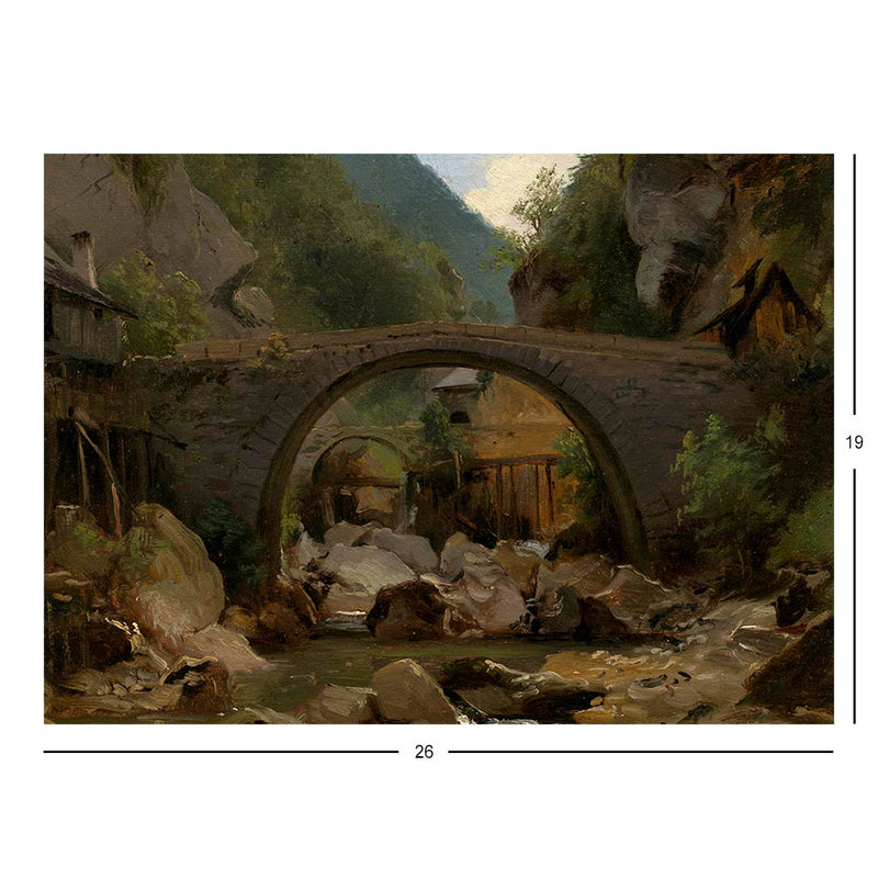 Mountain Stream in the Auvergne Jigsaw Puzzle