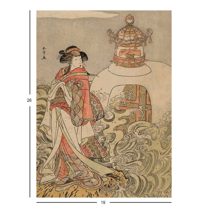 The Dragon Princess in the Play Saki Masuya Ume no Kachidoki Wood Block Jigsaw Puzzle