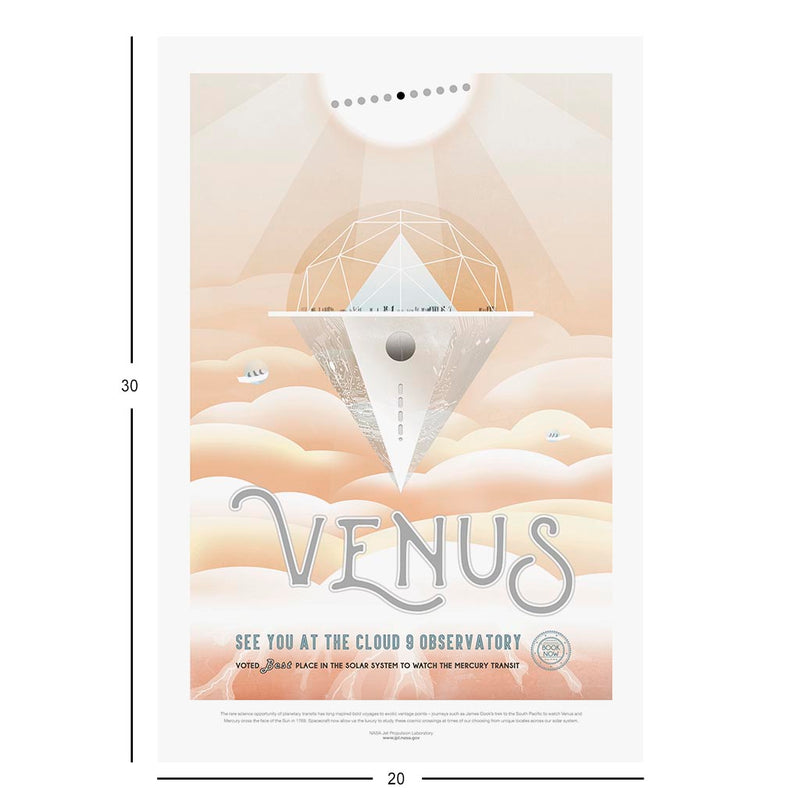 Retro NASA Jigsaw Puzzle: Venus See You at the Cloud Nine Observatory