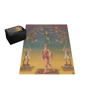 Publicity Poster Of Aeralist Miss Zelia Jigsaw Puzzle
