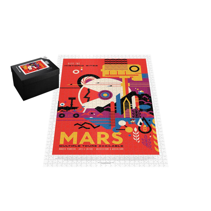 Retro NASA Jigsaw Puzzle: Visit the Historic Sites on Mars