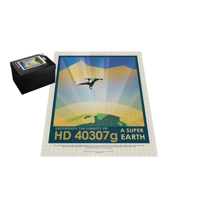 Retro NASA Jigsaw Puzzle: HD 40307g A Super Earth