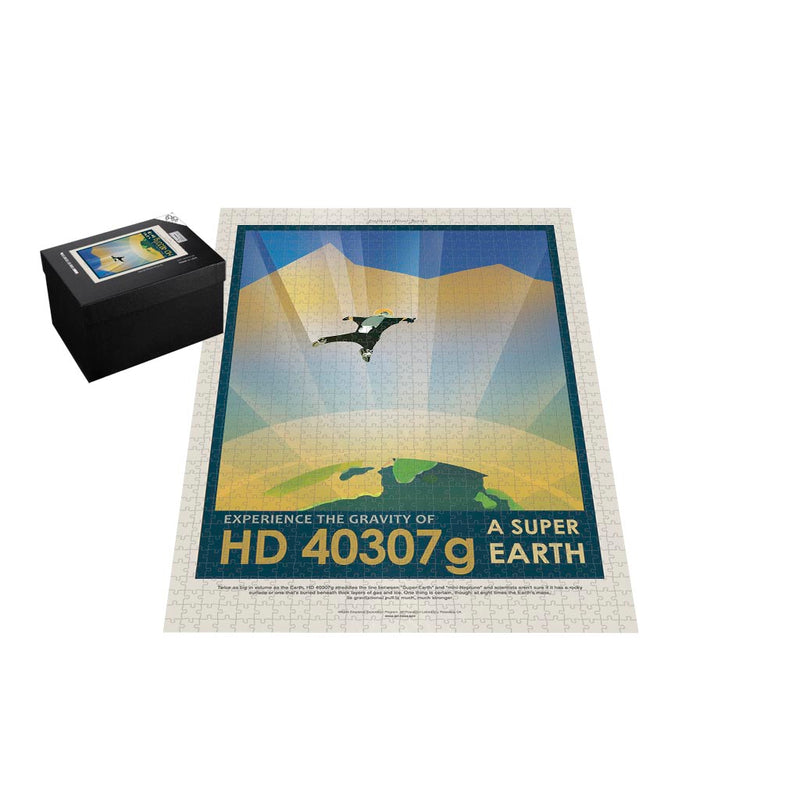 Retro NASA Jigsaw Puzzle: HD 40307g A Super Earth