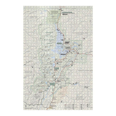 Grand Teton National Park Map Jigsaw Puzzle