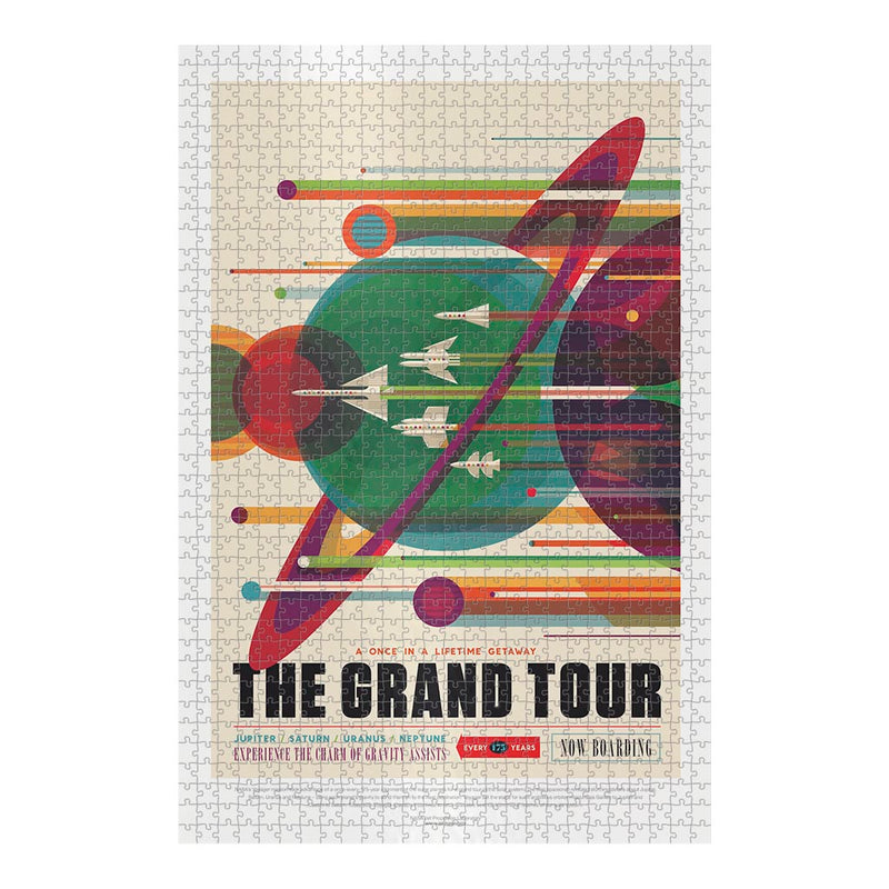 Retro NASA Jigsaw Puzzle: Voyager Grand Tour