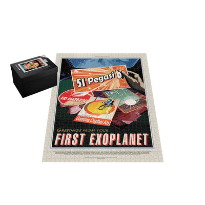 Retro NASA Jigsaw Puzzle: 51 Pegasi b First Exoplanet