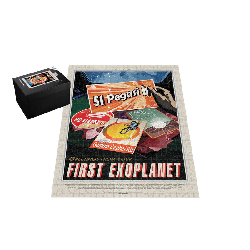 Retro NASA Jigsaw Puzzle: 51 Pegasi b First Exoplanet