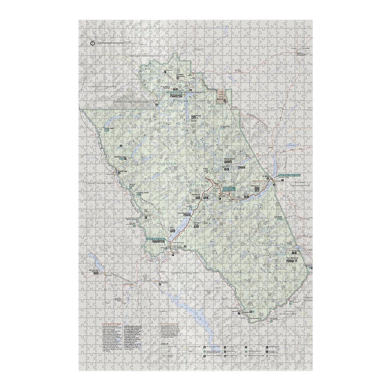 Glacier National Park Map Jigsaw Puzzle