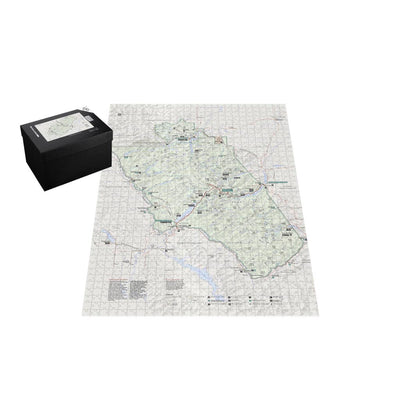 Glacier National Park Map Jigsaw Puzzle