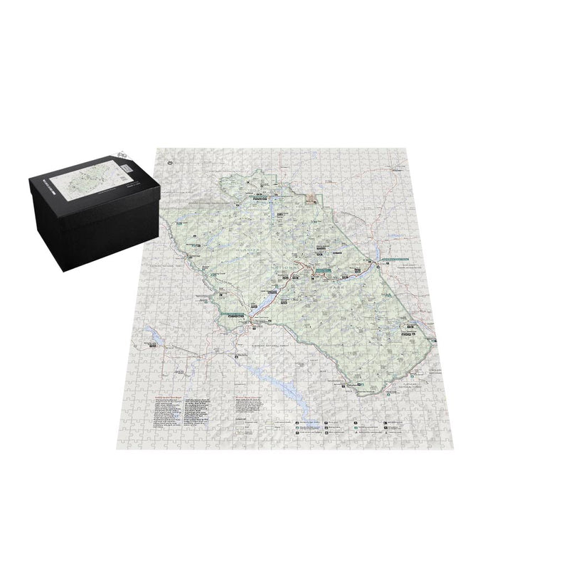 Glacier National Park Map Jigsaw Puzzle