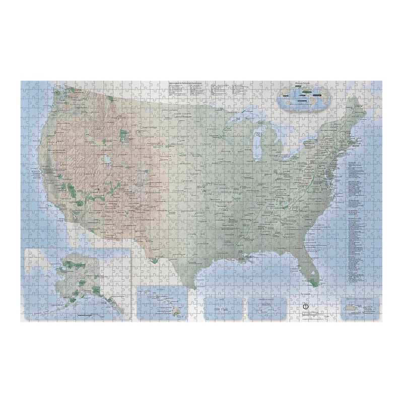 National Park Service Wall Map Jigsaw Puzzle