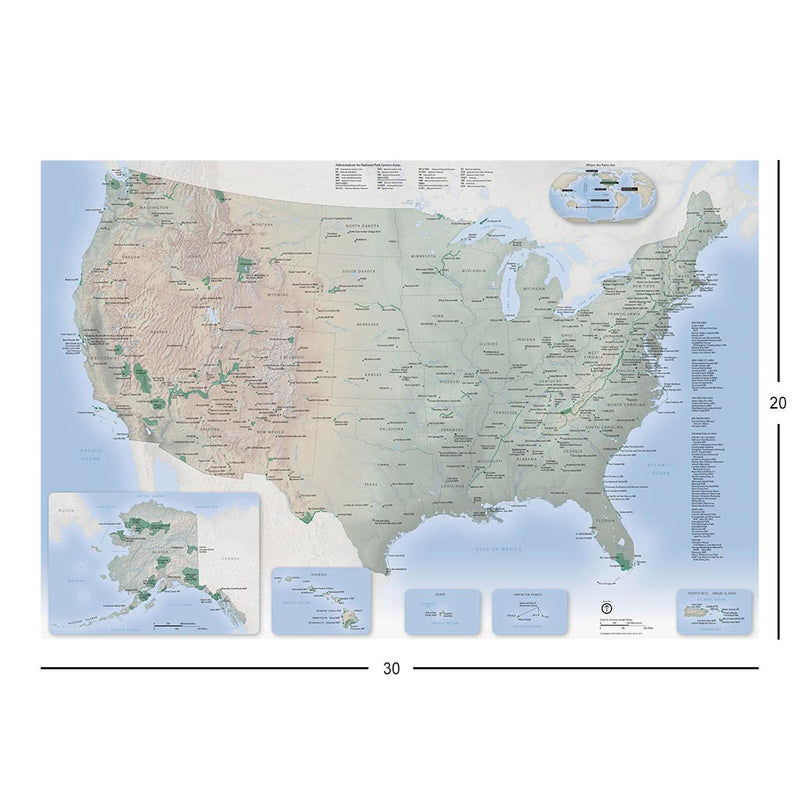 National Park Service Wall Map Jigsaw Puzzle
