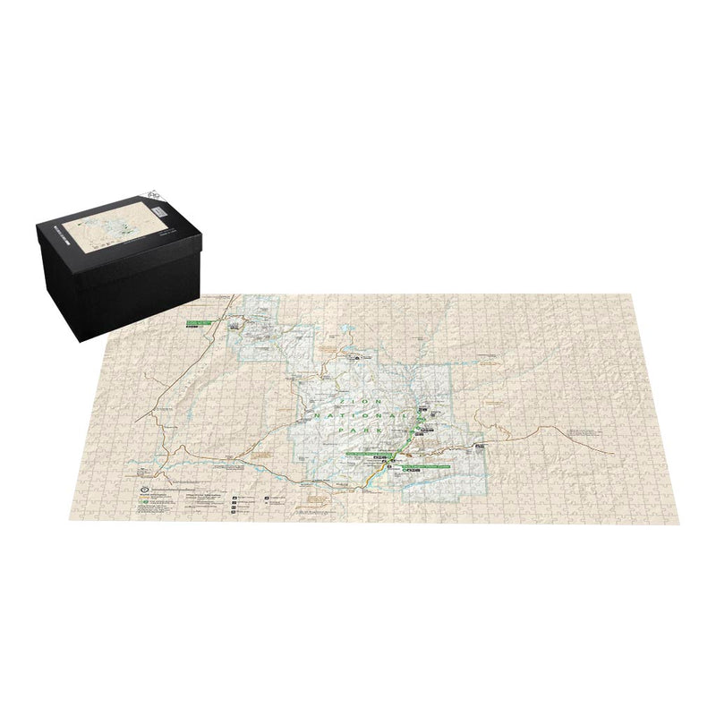 Zion National Park Map Jigsaw Puzzle