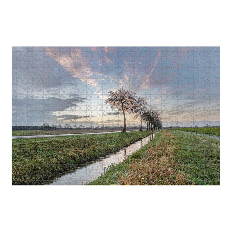 Wikimedia Commons Jigsaw Puzzle of the Day Icy Farm Road