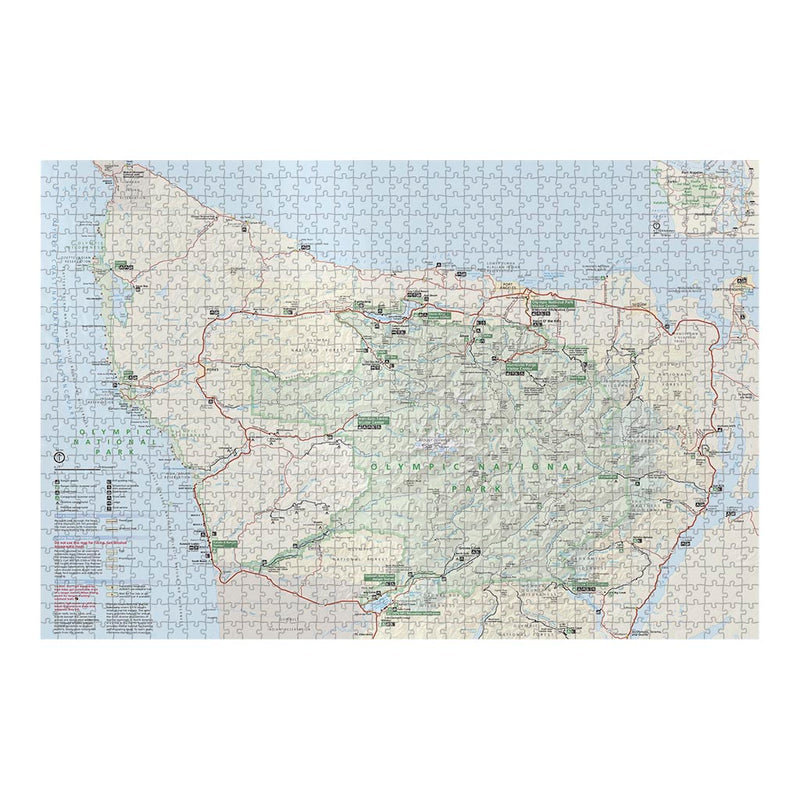 Olympic National Park Map Jigsaw Puzzle