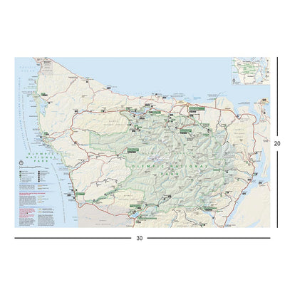 Olympic National Park Map Jigsaw Puzzle