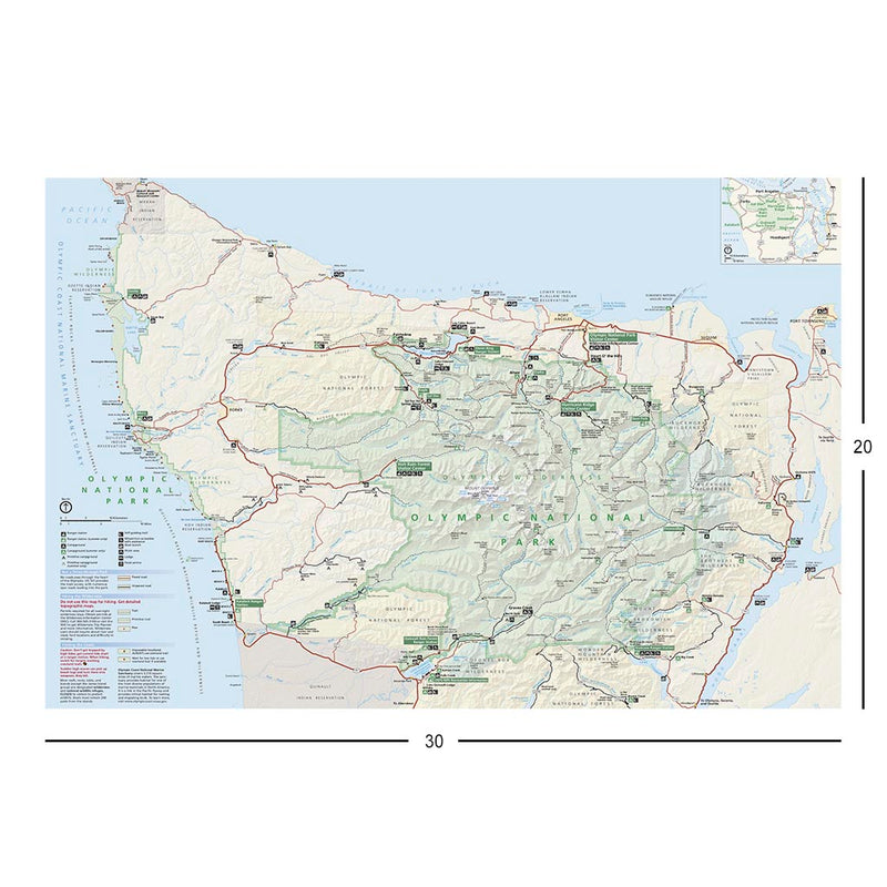 Olympic National Park Map Jigsaw Puzzle