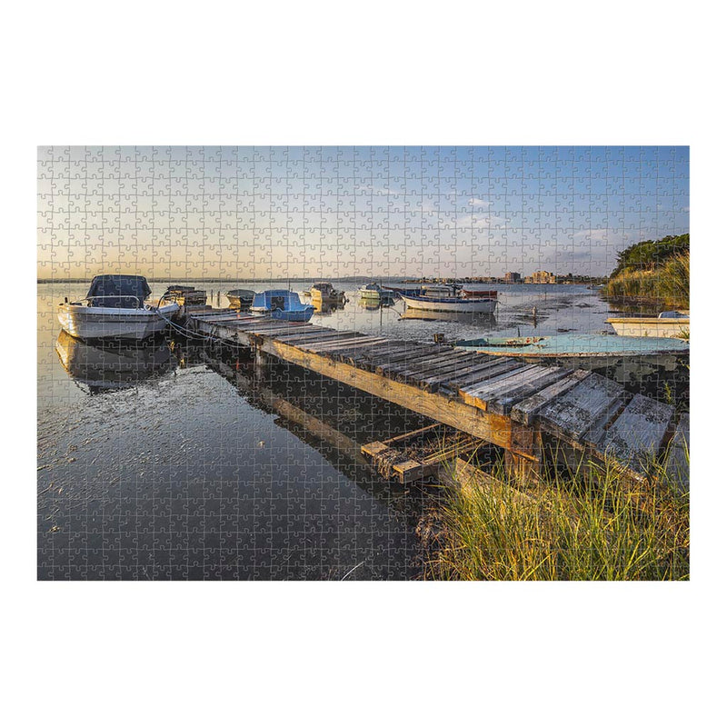 Wikimedia Commons Jigsaw Puzzle Of The Day Boats in the Étang de Thau in Sète