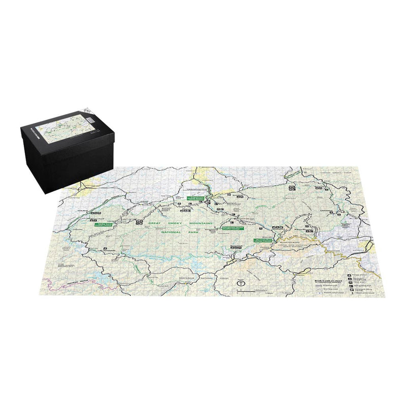 Great Smoky Mountains National Park Map Jigsaw Puzzle