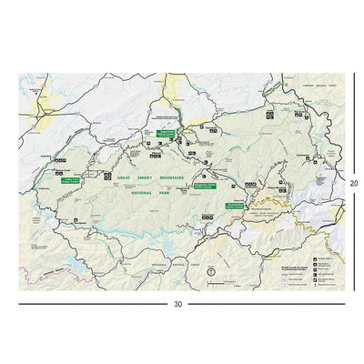 Great Smoky Mountains National Park Map Jigsaw Puzzle