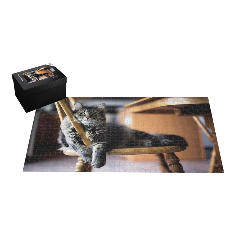 Tabby Cat in the Kitchen Jigsaw Puzzle