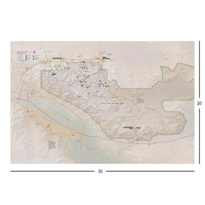 Joshua Tree National Park Map Jigsaw Puzzle