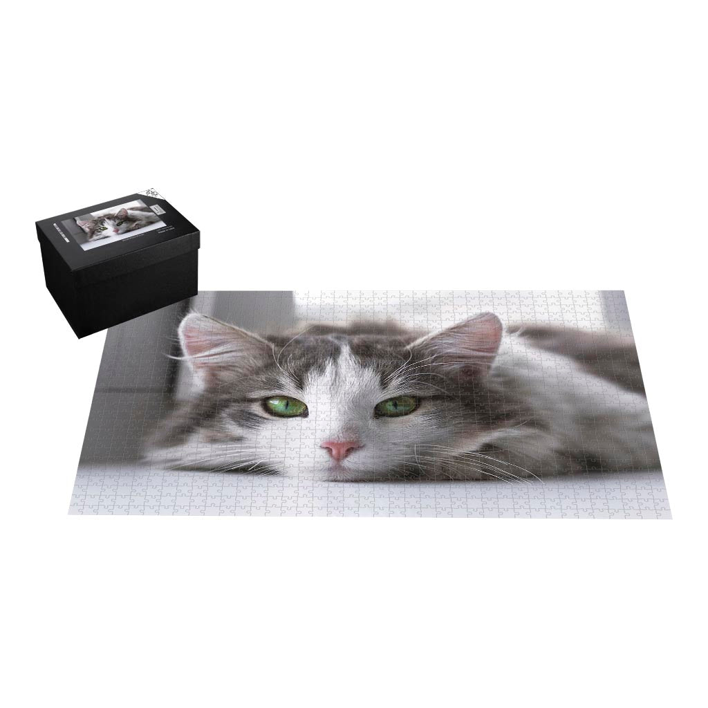 Puzzle Rabbit Lazy Cat Jigsaw Puzzle